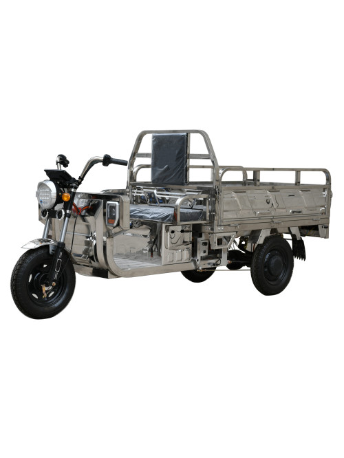 1.5M Electric Stainless Steel Tricycle with Cargo