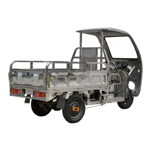 1.5M Stainless Steel Electric Cargo Tricycle With Shed 